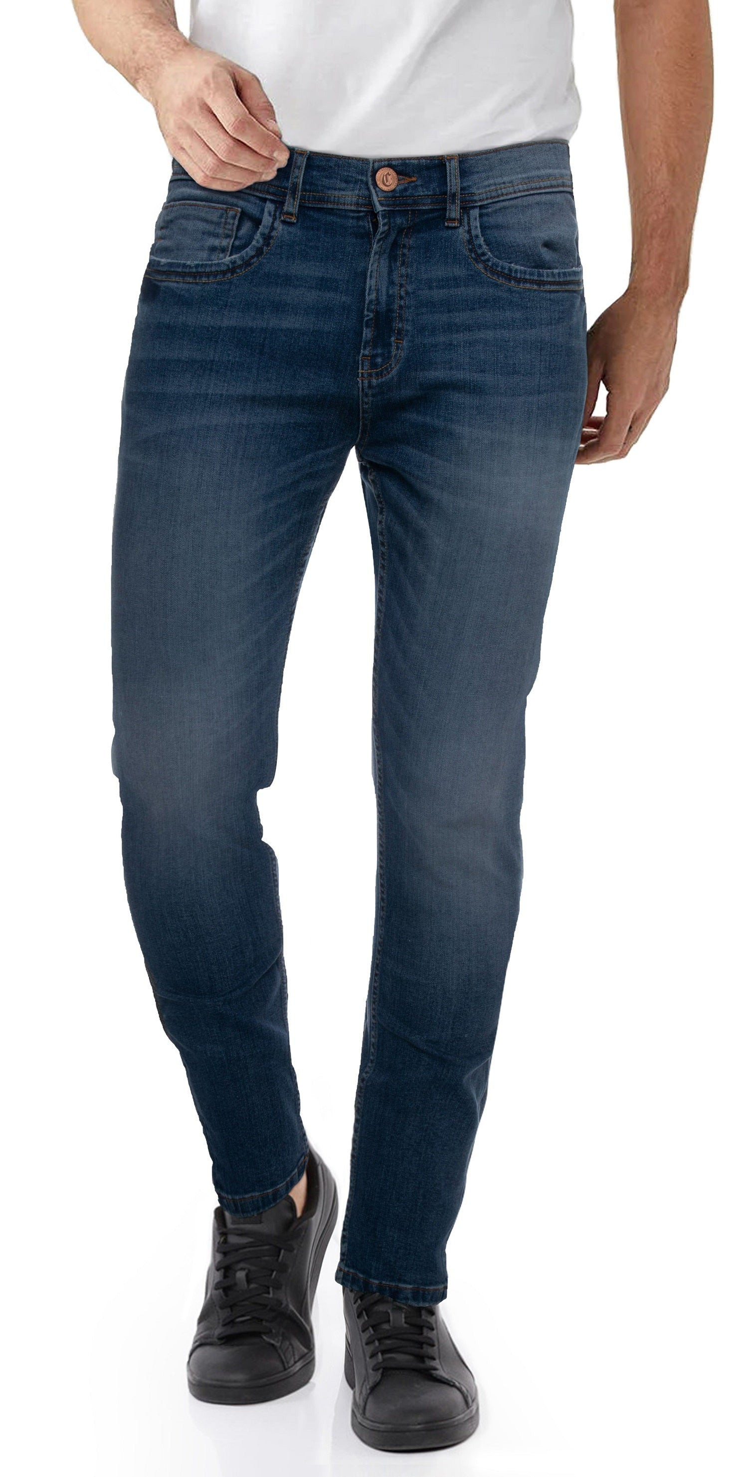 CULTURA AZURE Slim Fit Stretch Jeans for Men