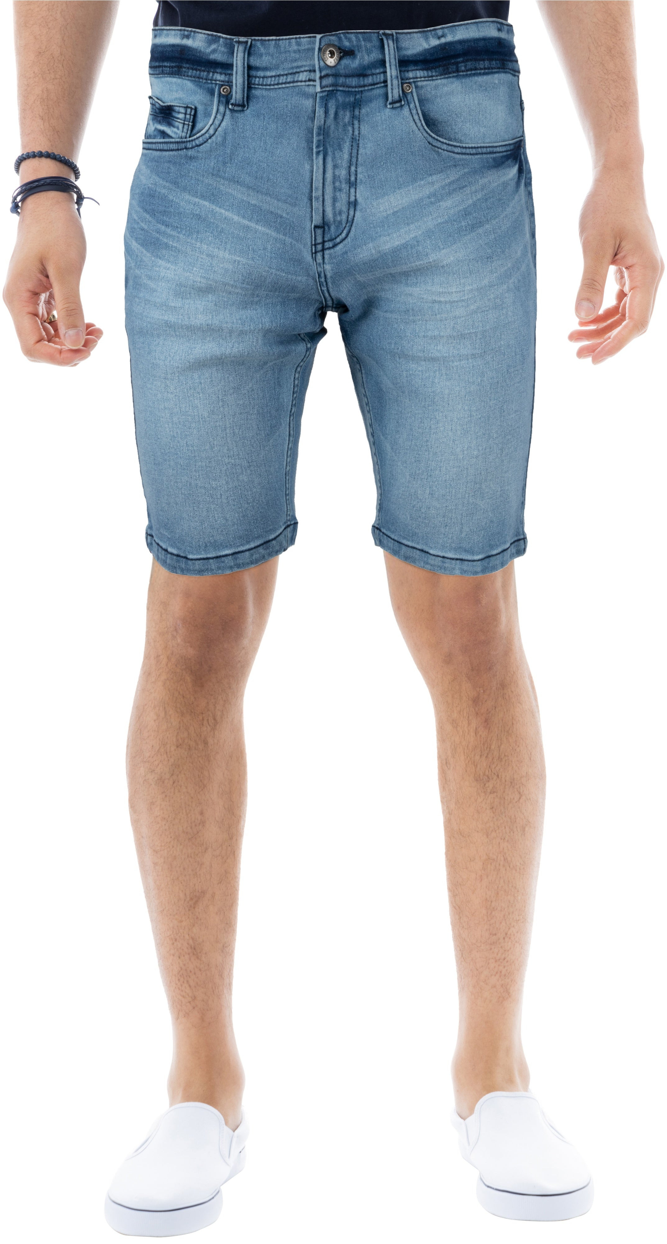 CULTURA Men's 12" Super Flex Denim Shorts