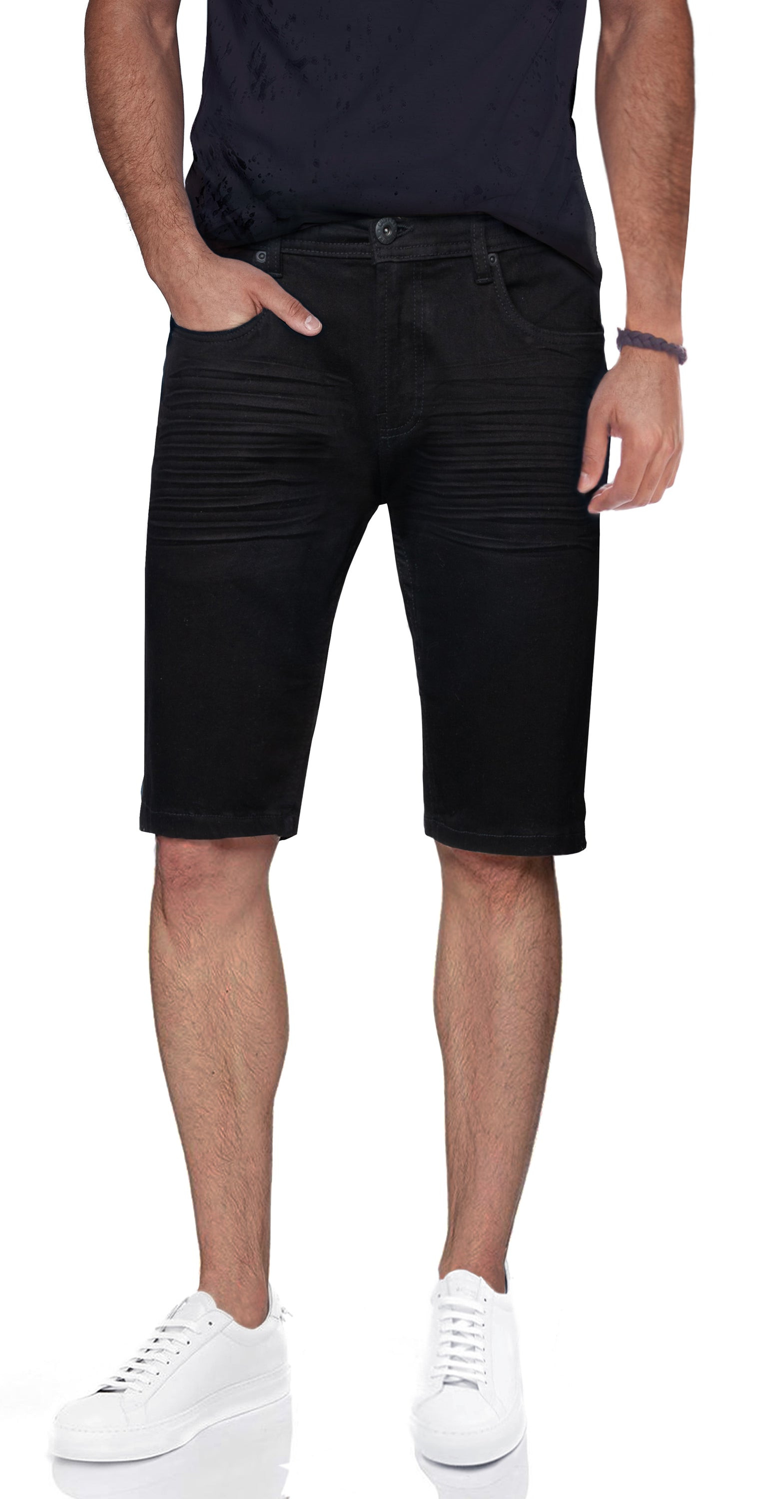 CULTURA Men's 12" Super Flex Denim Shorts