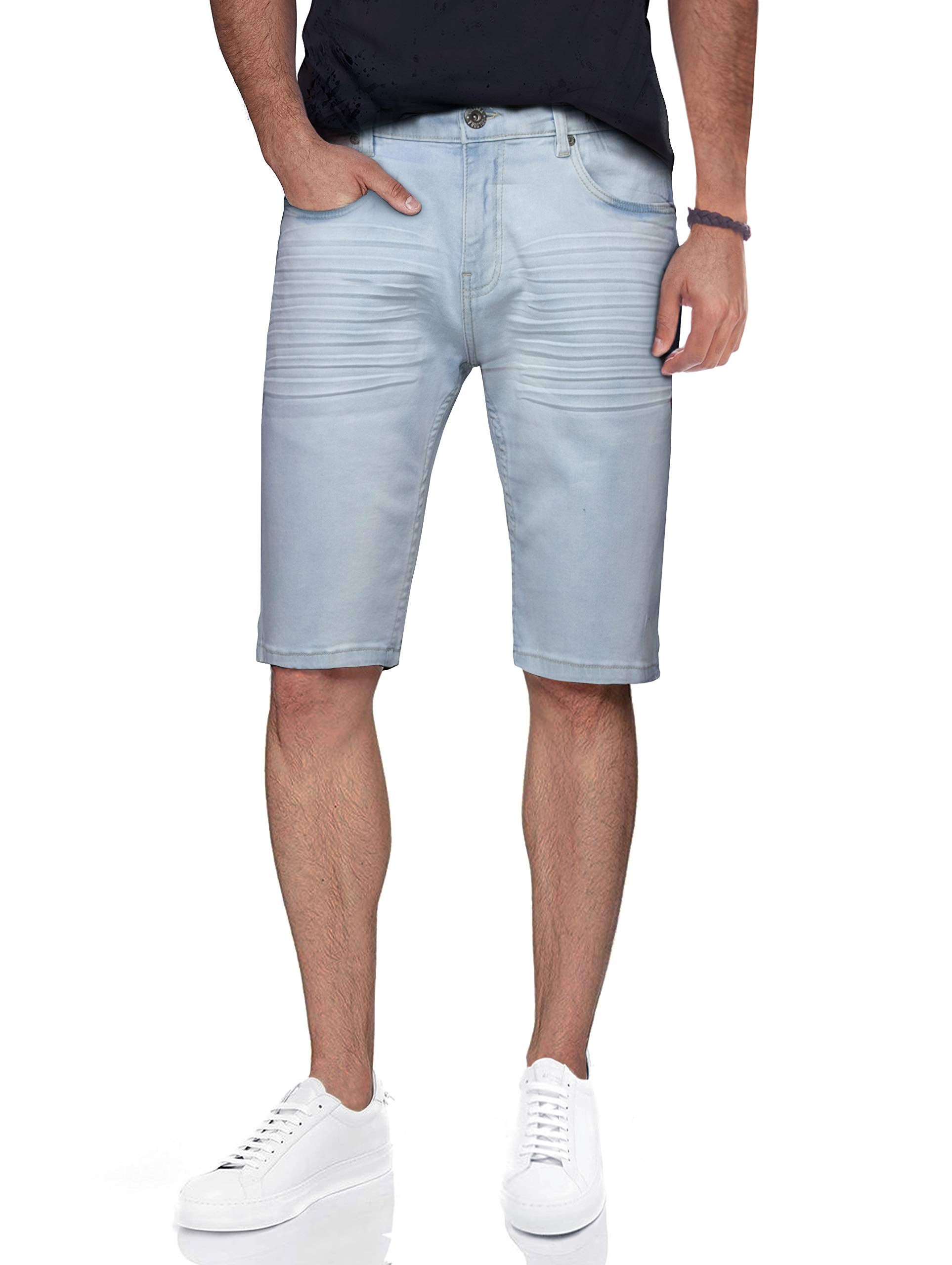 CULTURA Men's 12" Stretch Denim Shorts