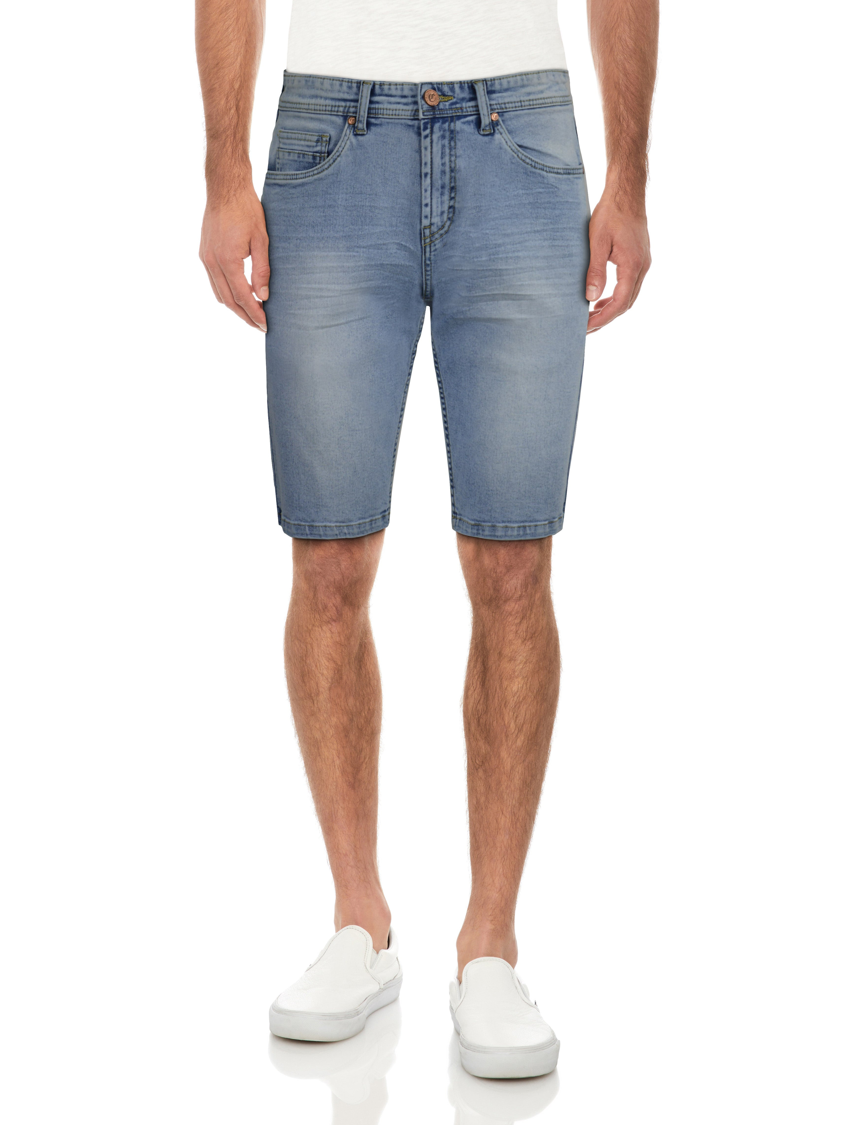 CULTURA Men's 12" Super Flex Denim Shorts