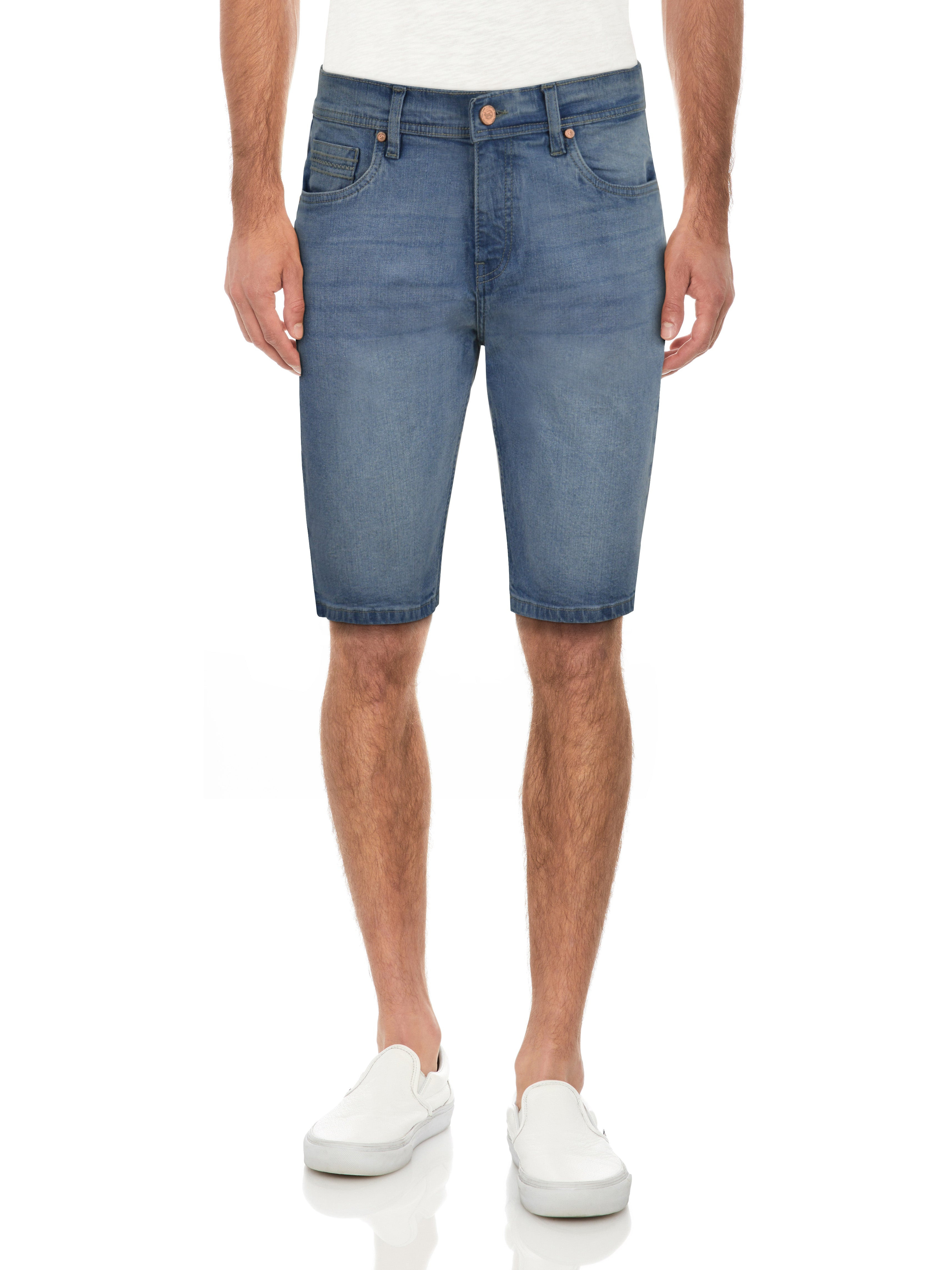 CULTURA Men's 12" Super Flex Denim Shorts