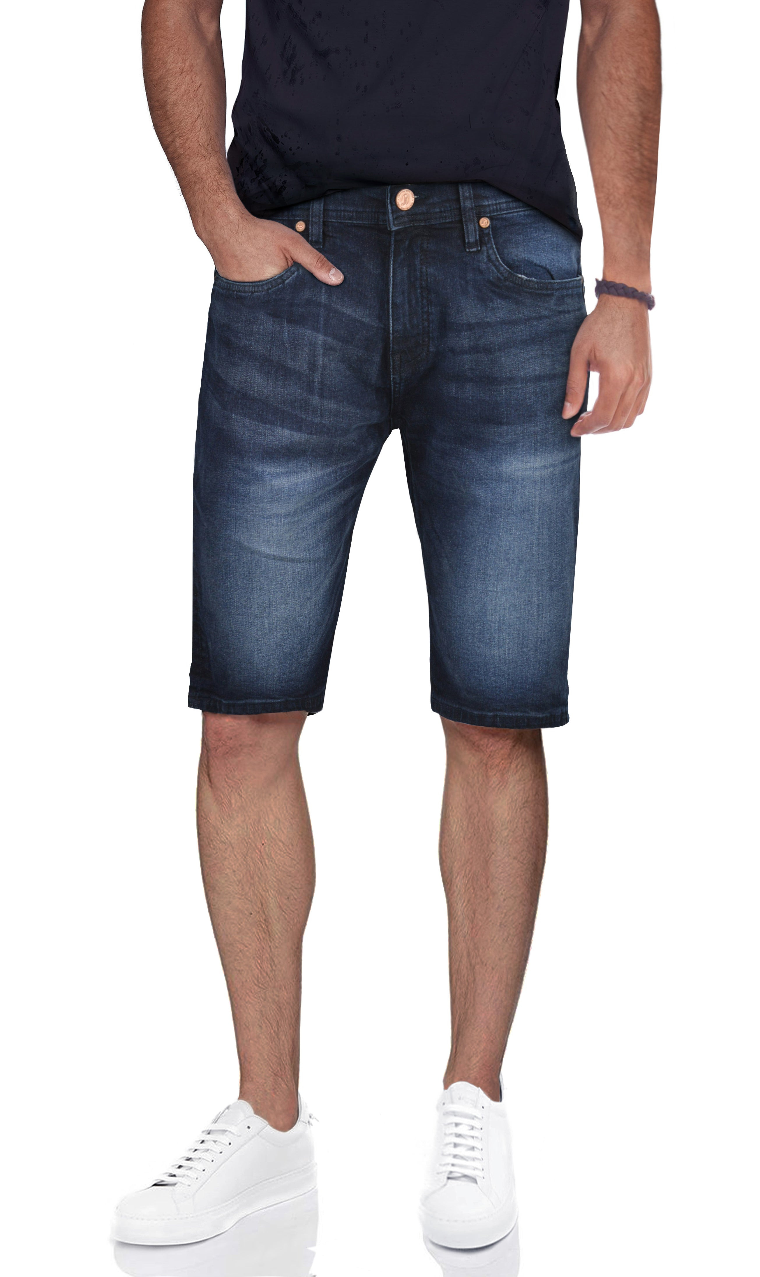 CULTURA Men's 12" Super Flex Denim Shorts