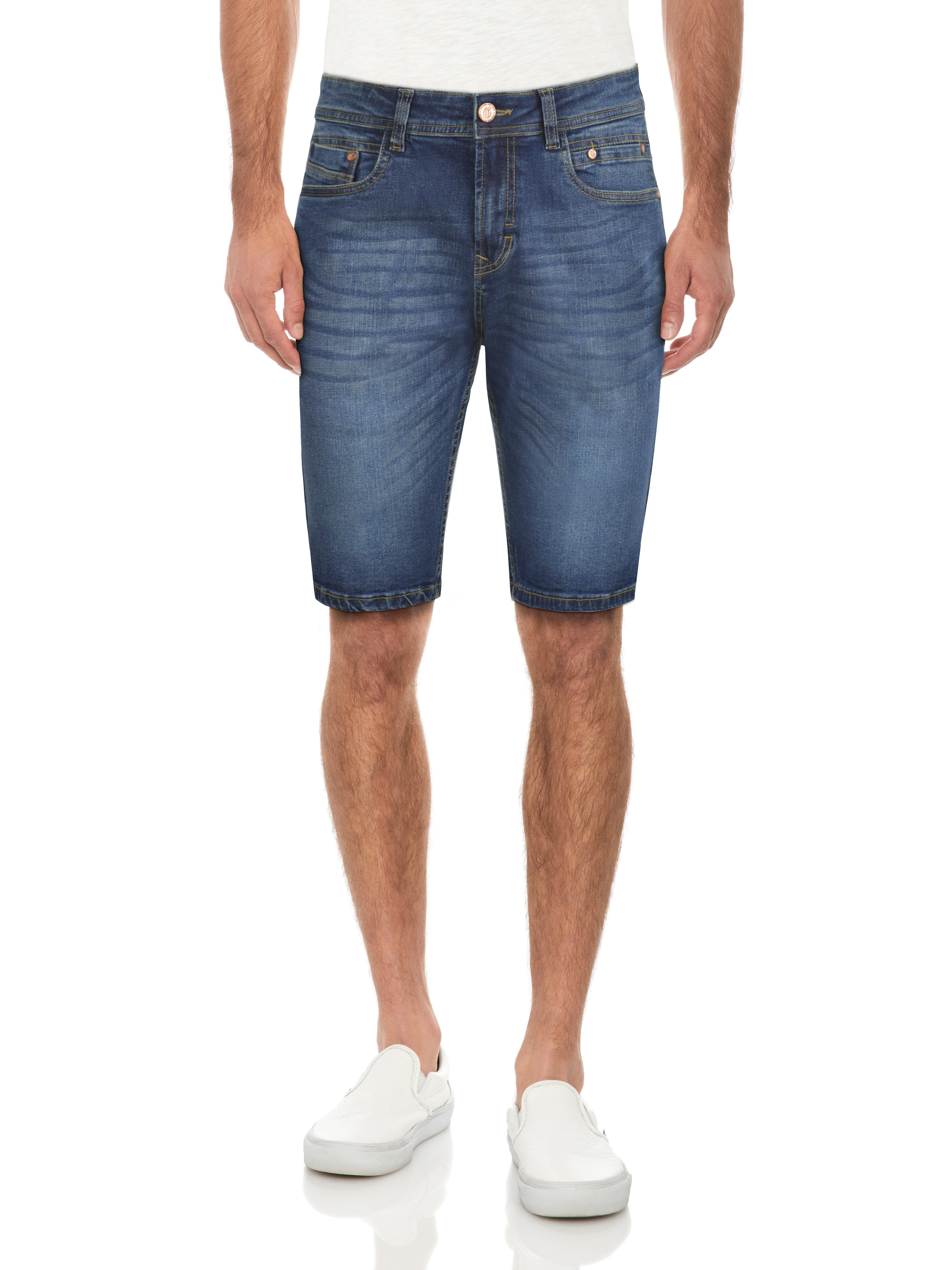 CULTURA Men's 12" Super Flex Denim Shorts