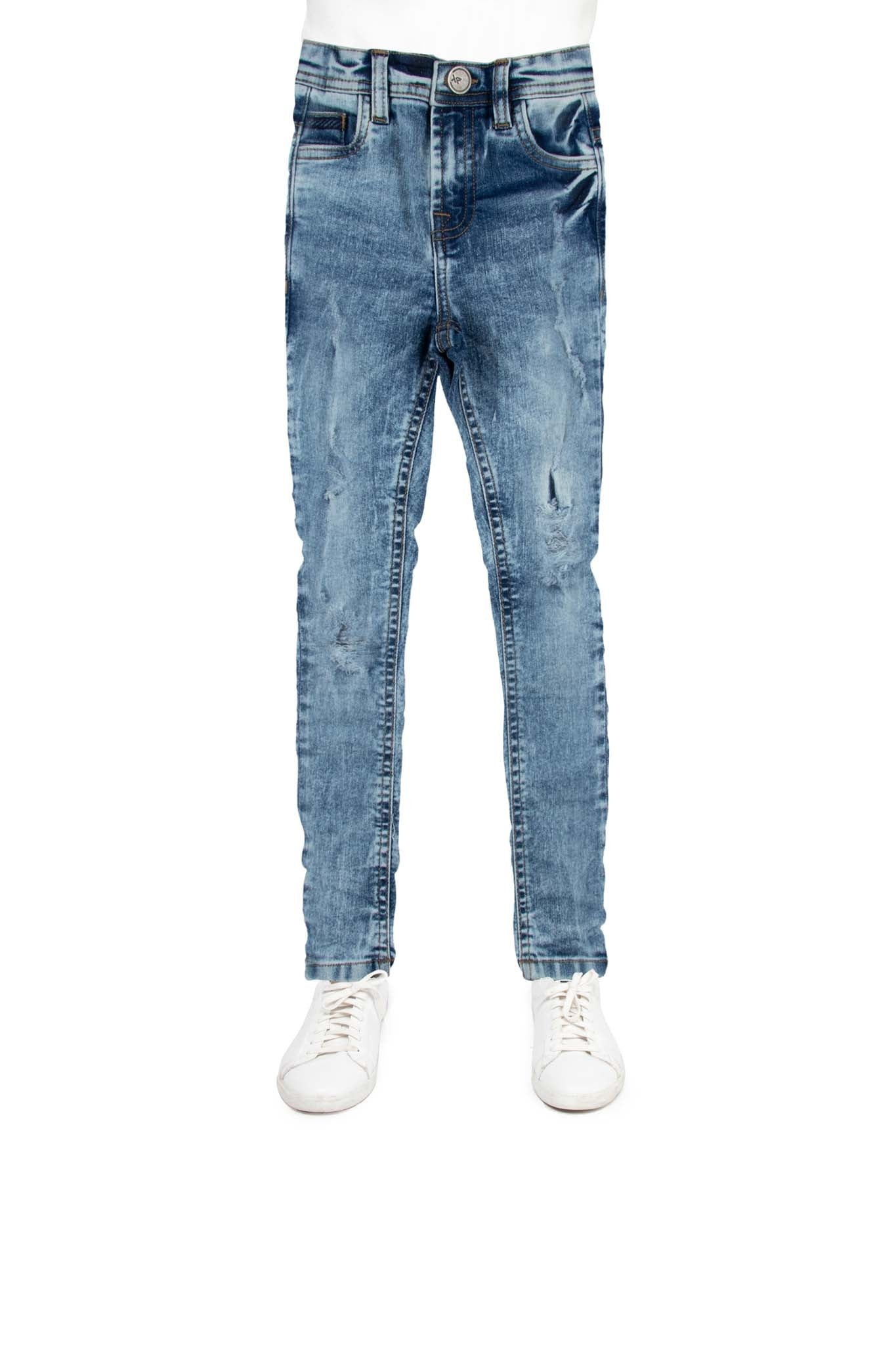 X RAY Kid's Slim Fit Distressed Denim Pants