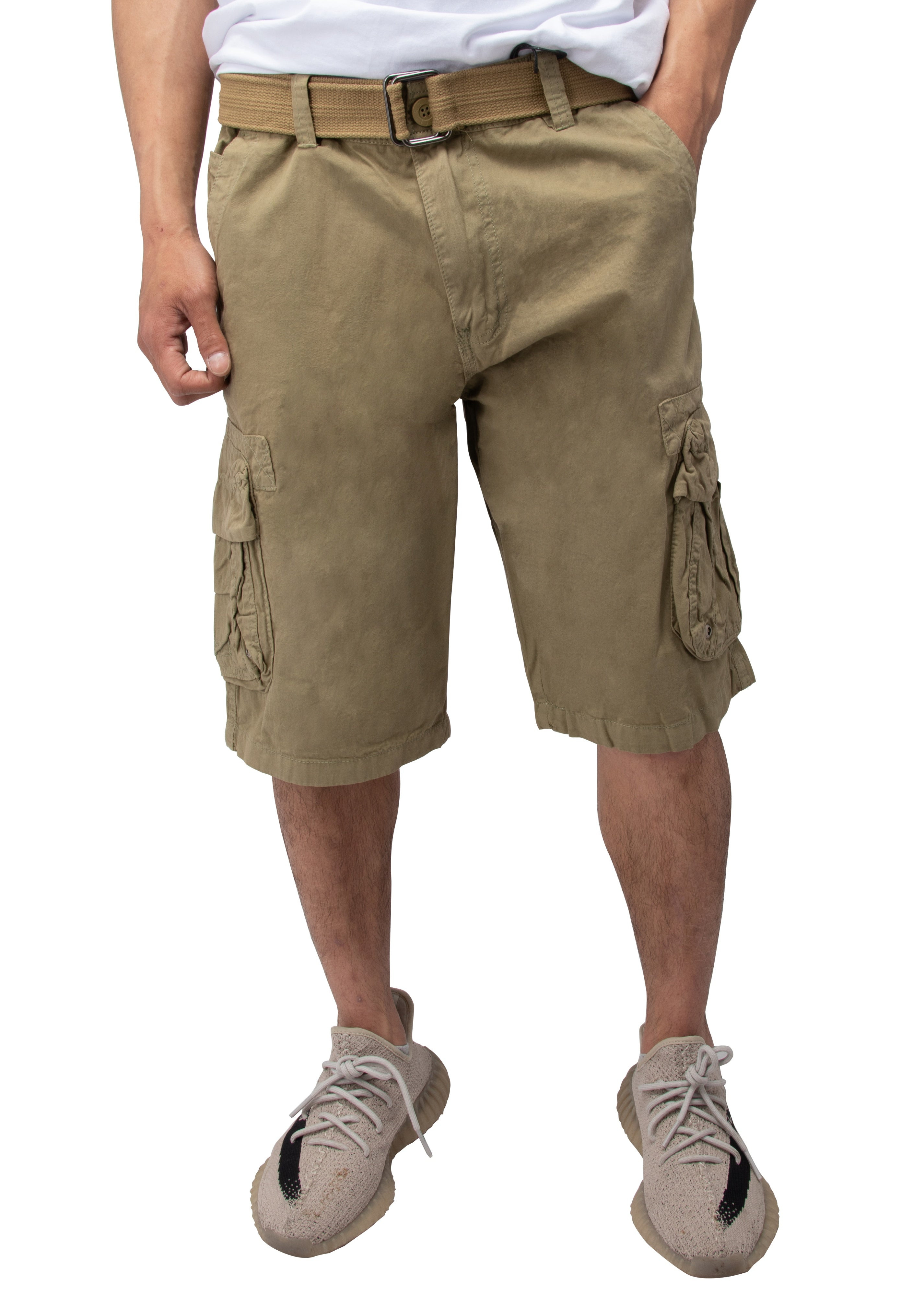 RAW X Men's Belted 12.5" Inseam Cargo Shorts