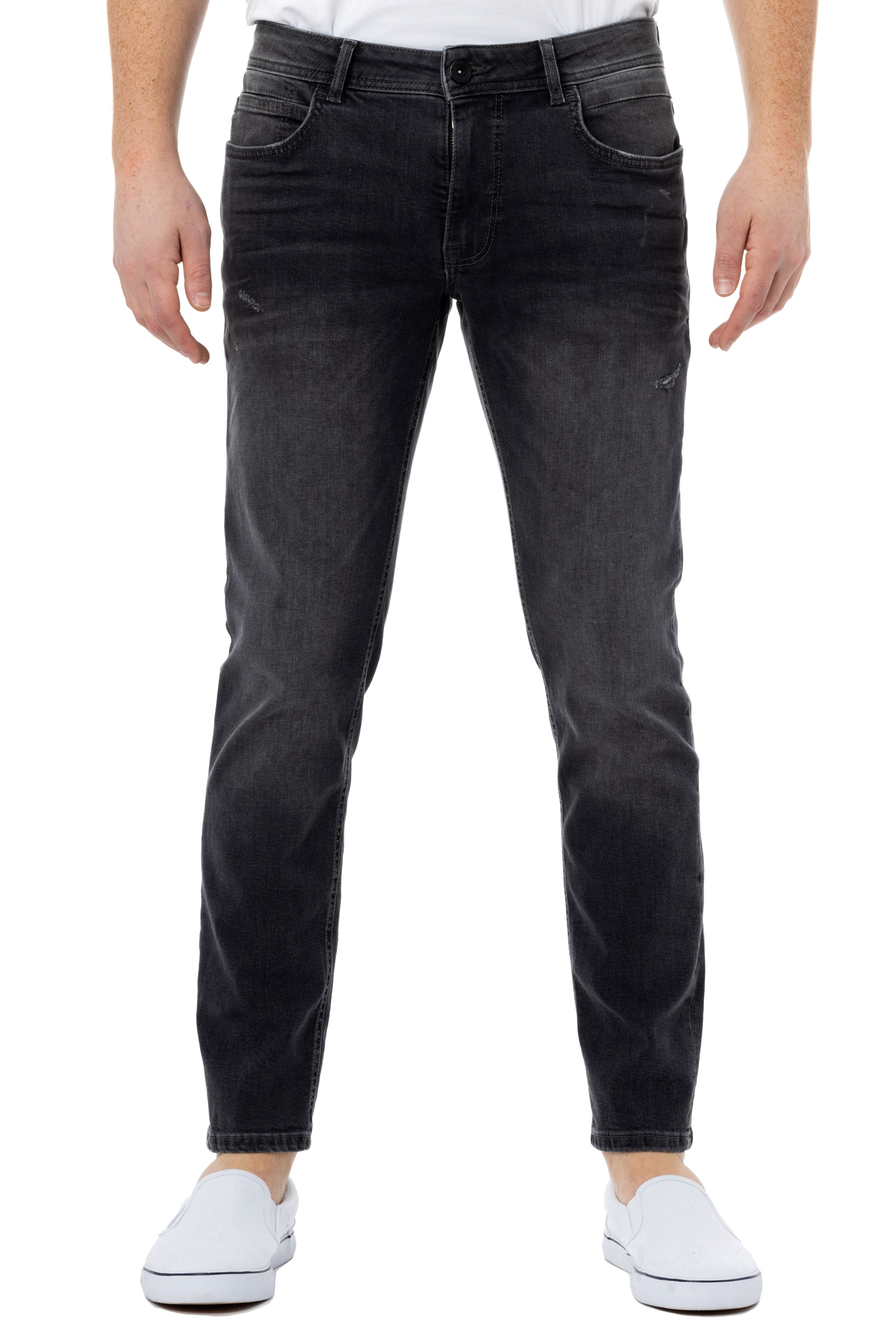 RAW X Men's Skinny Stretch Fit Ripped Denim Pants