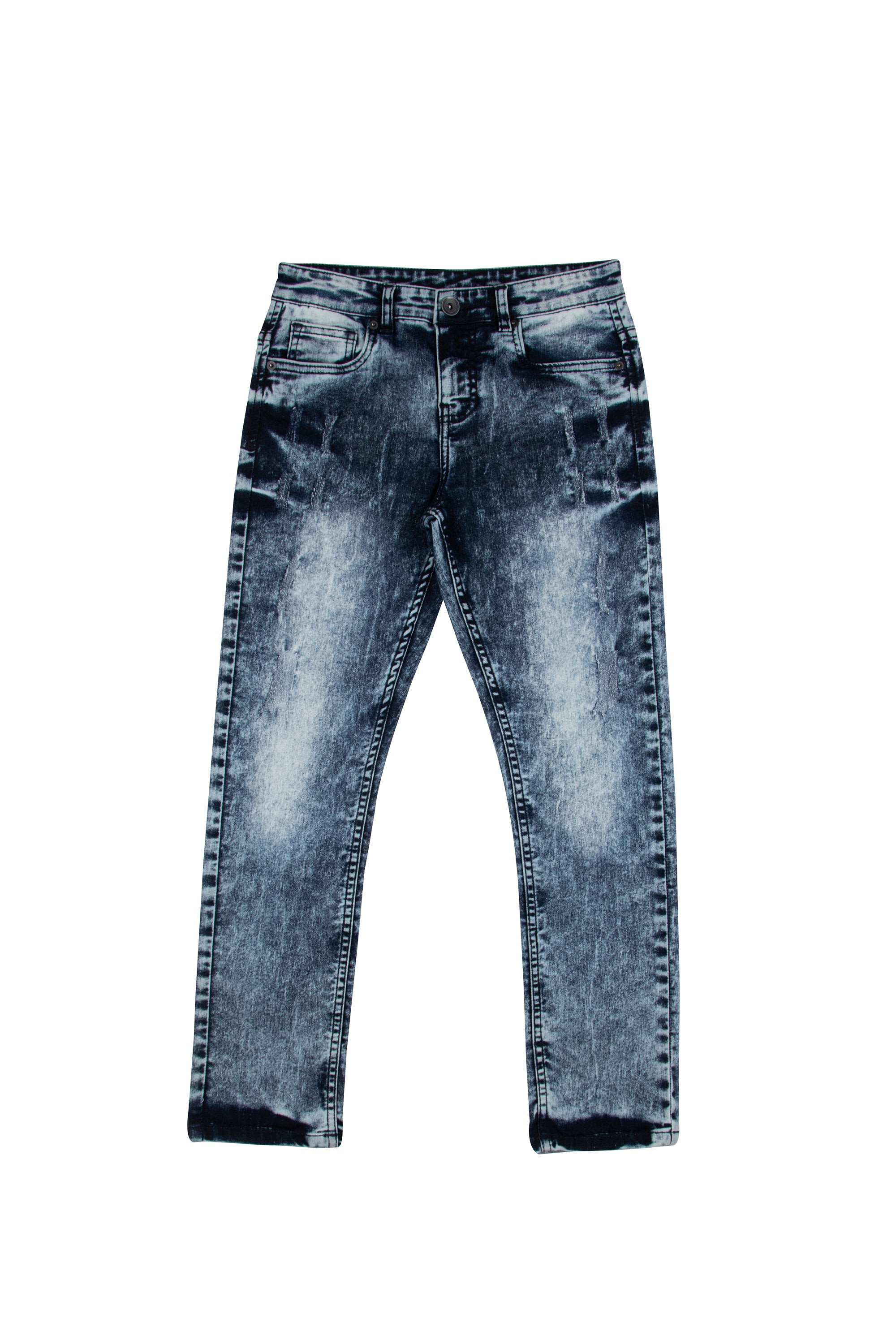 X RAY Boy's Slim Fit Light Washed Denim Pants