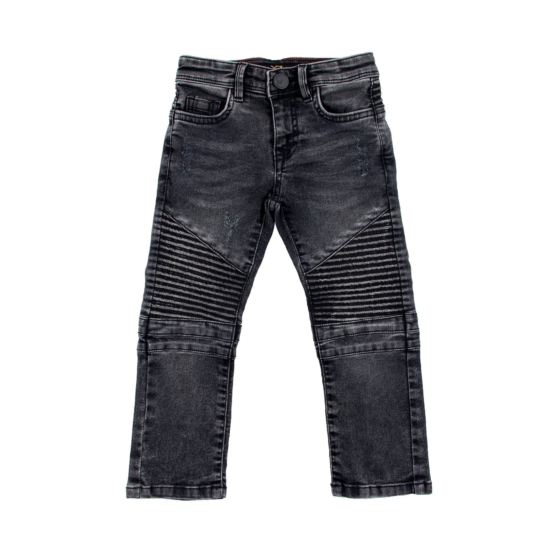 X RAY Toddler's Slim Fit Distressed Moto Biker Denim Pants