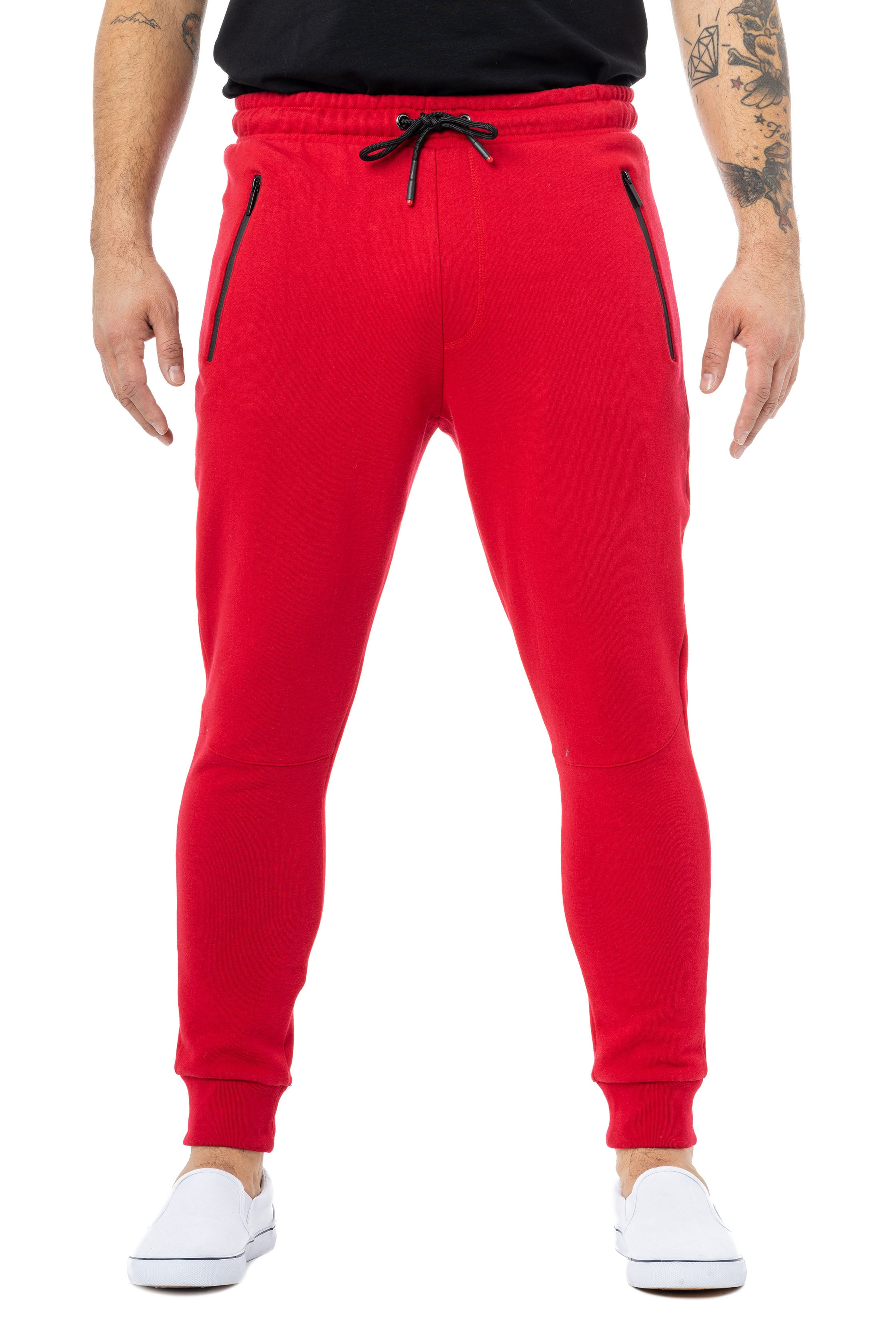 X RAY Men's Active Jogger Fleece Pants With Zipper Pockets