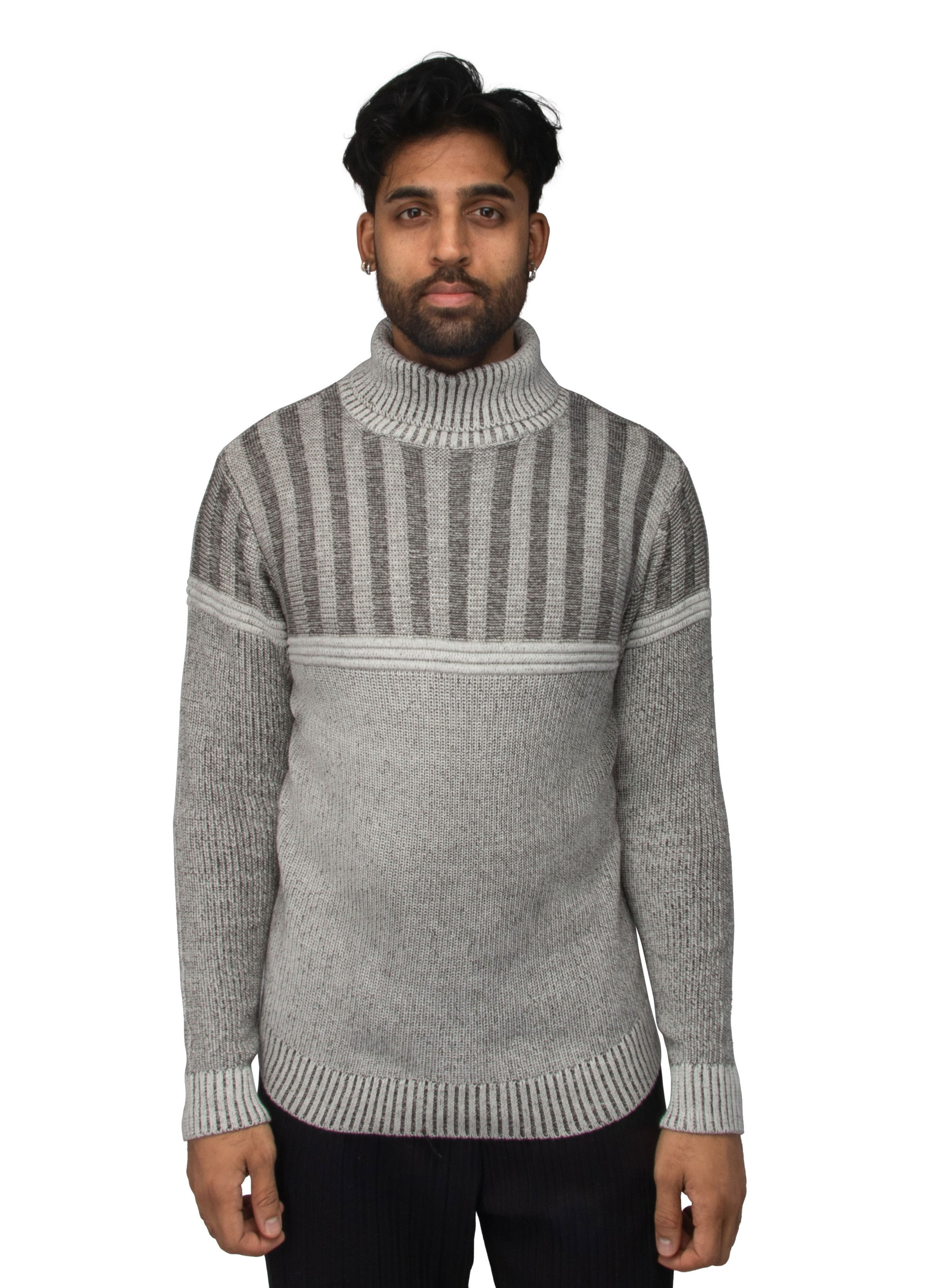 X RAY Ripped Turtleneck Fashion Sweater