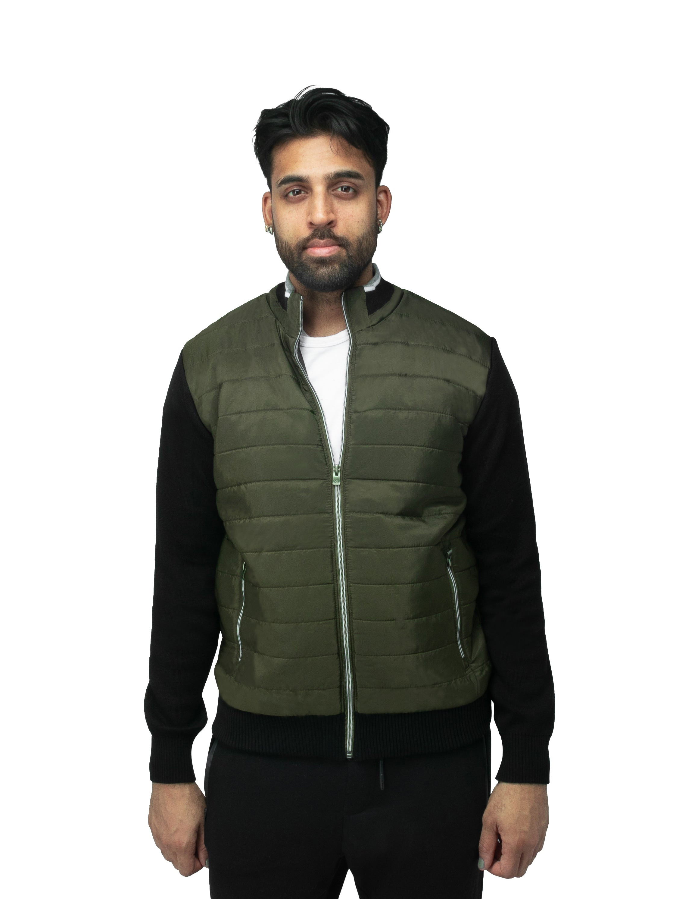 X RAY Padded Hybrid Sweater Jacket