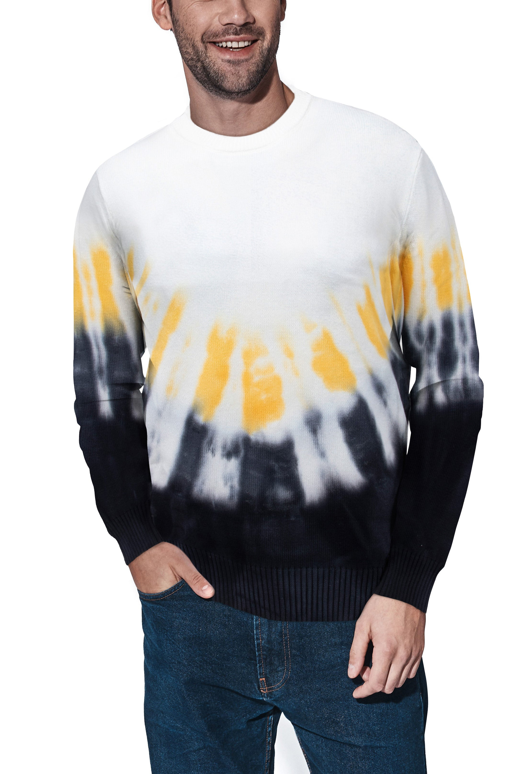 X RAY Pullover Crewneck Tie Dye Fashion Sweater