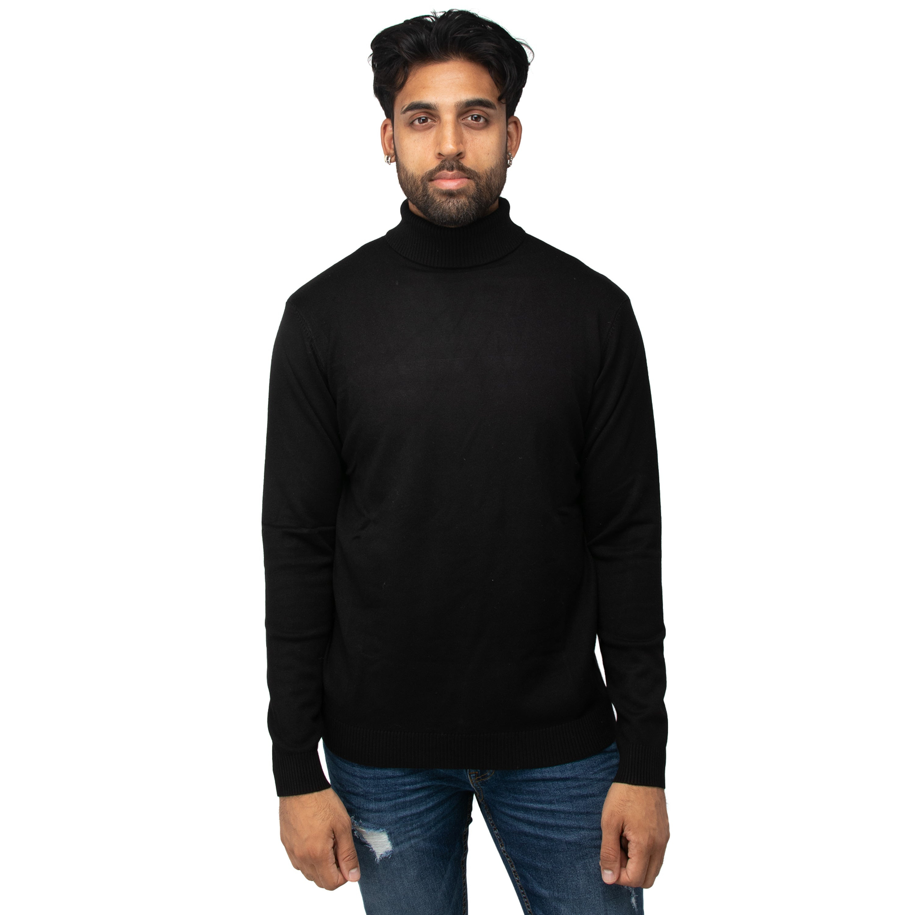 X RAY Classic Turtle Neck Sweater Black