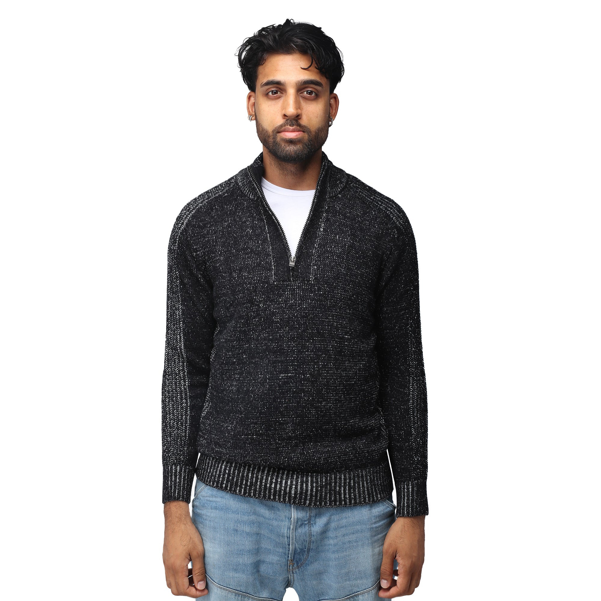 X RAY Quarter Zip Mock Neck Sweater