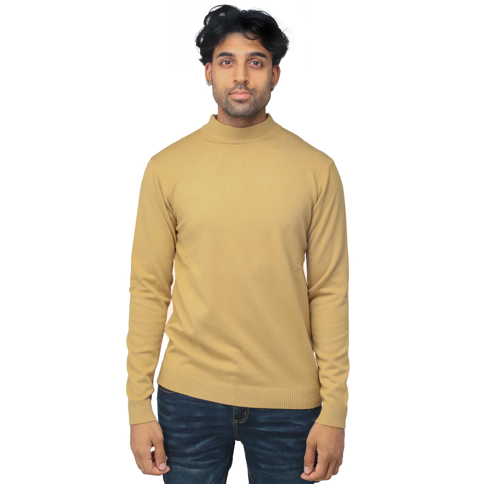 X RAY Classic Mock Neck Sweater