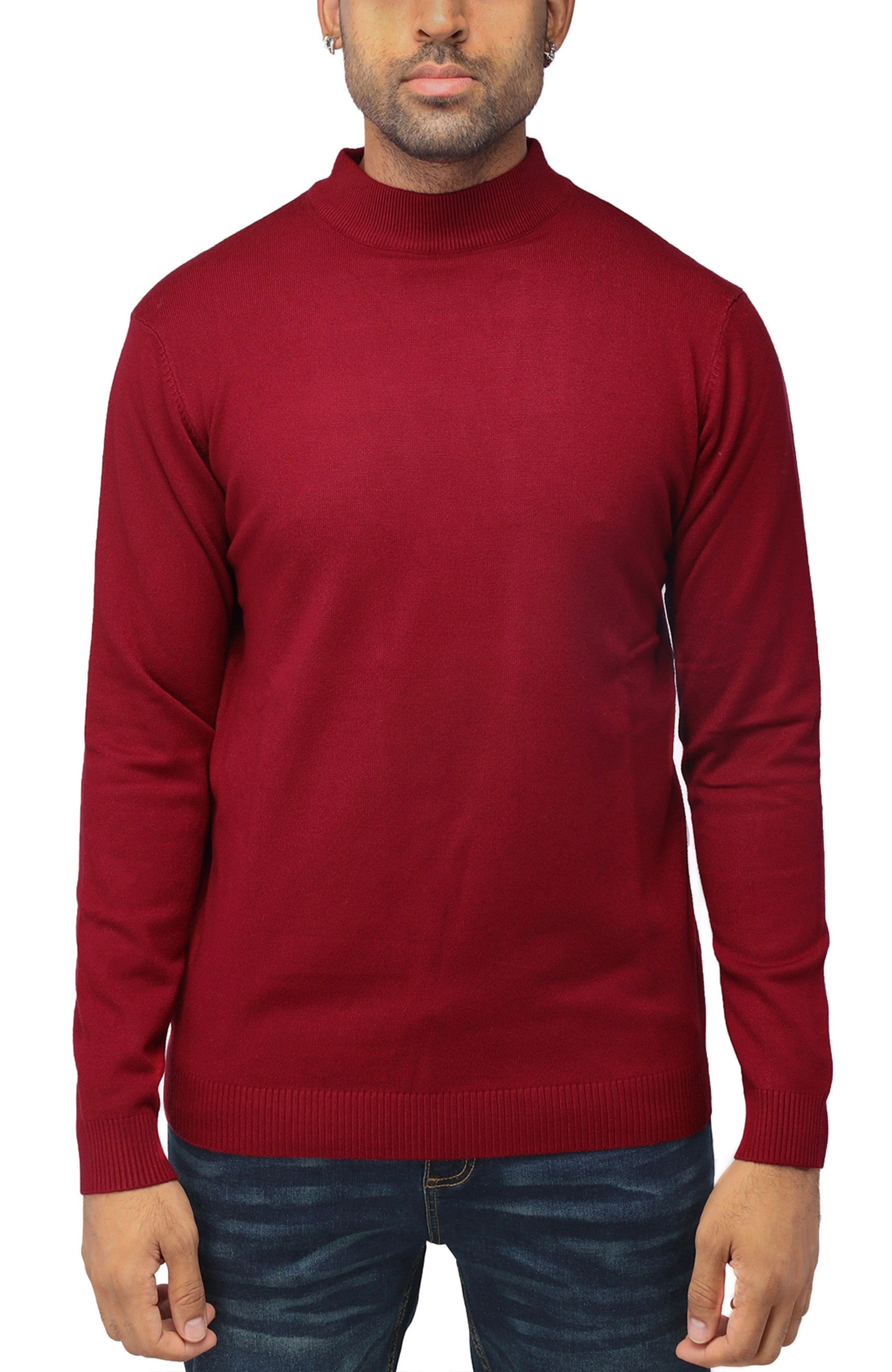 X RAY Classic Mock Neck Sweater