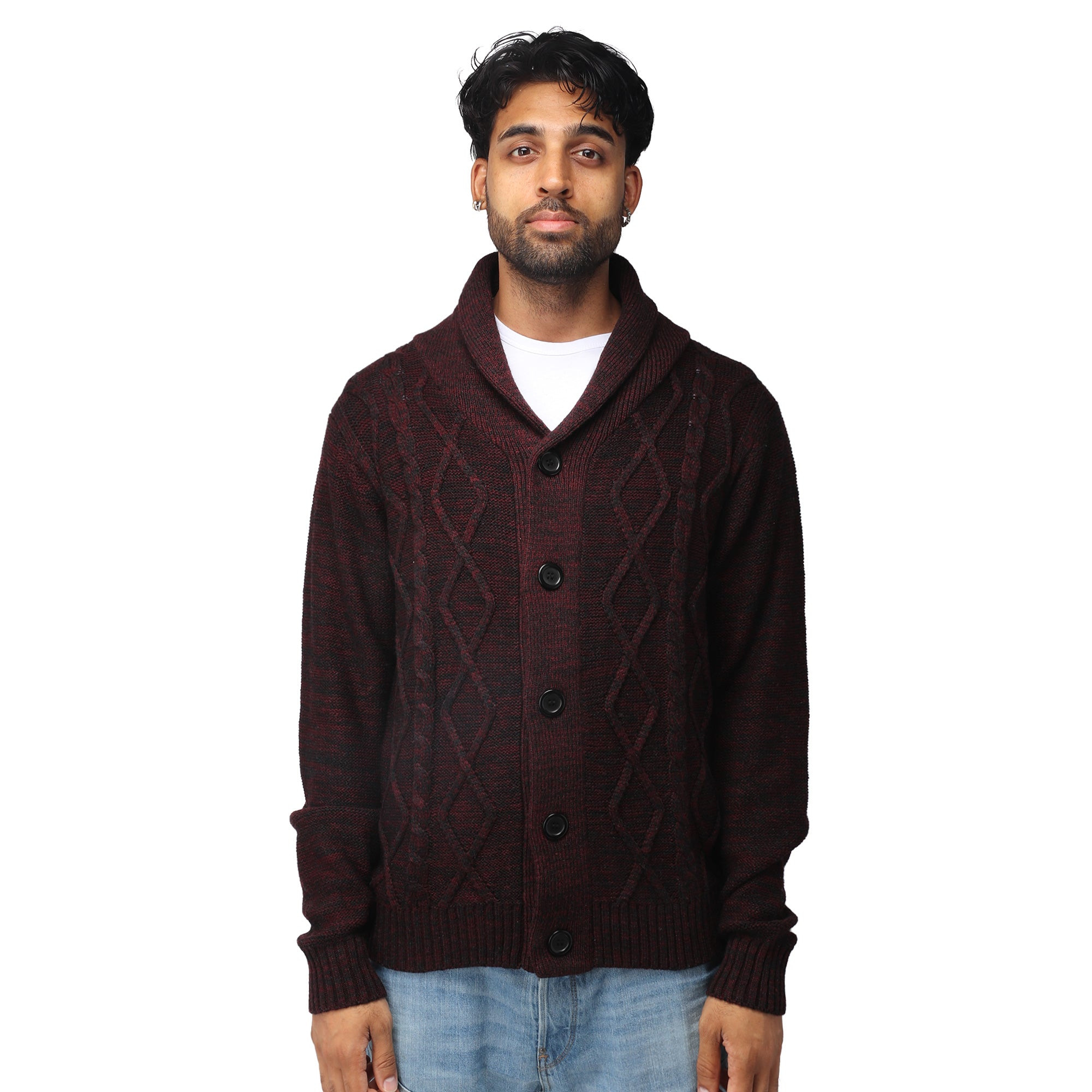 X RAY Men's Button Down Cardigan Sweater