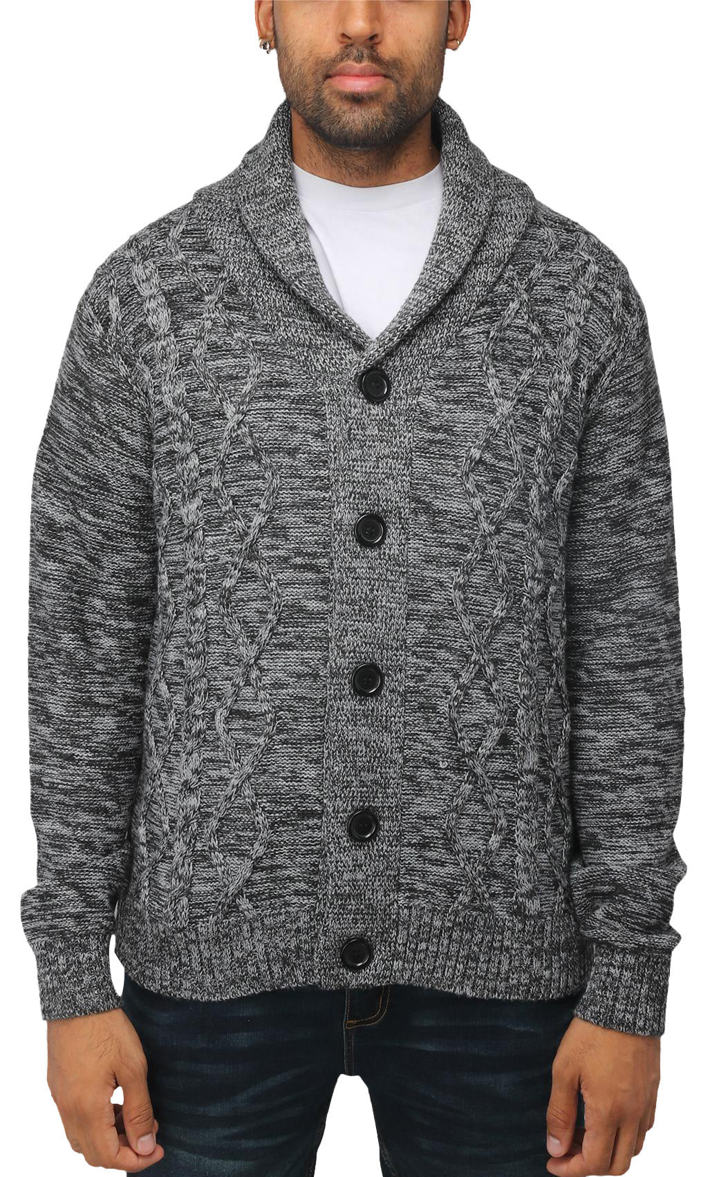 X RAY Men's Button Down Cardigan Sweater