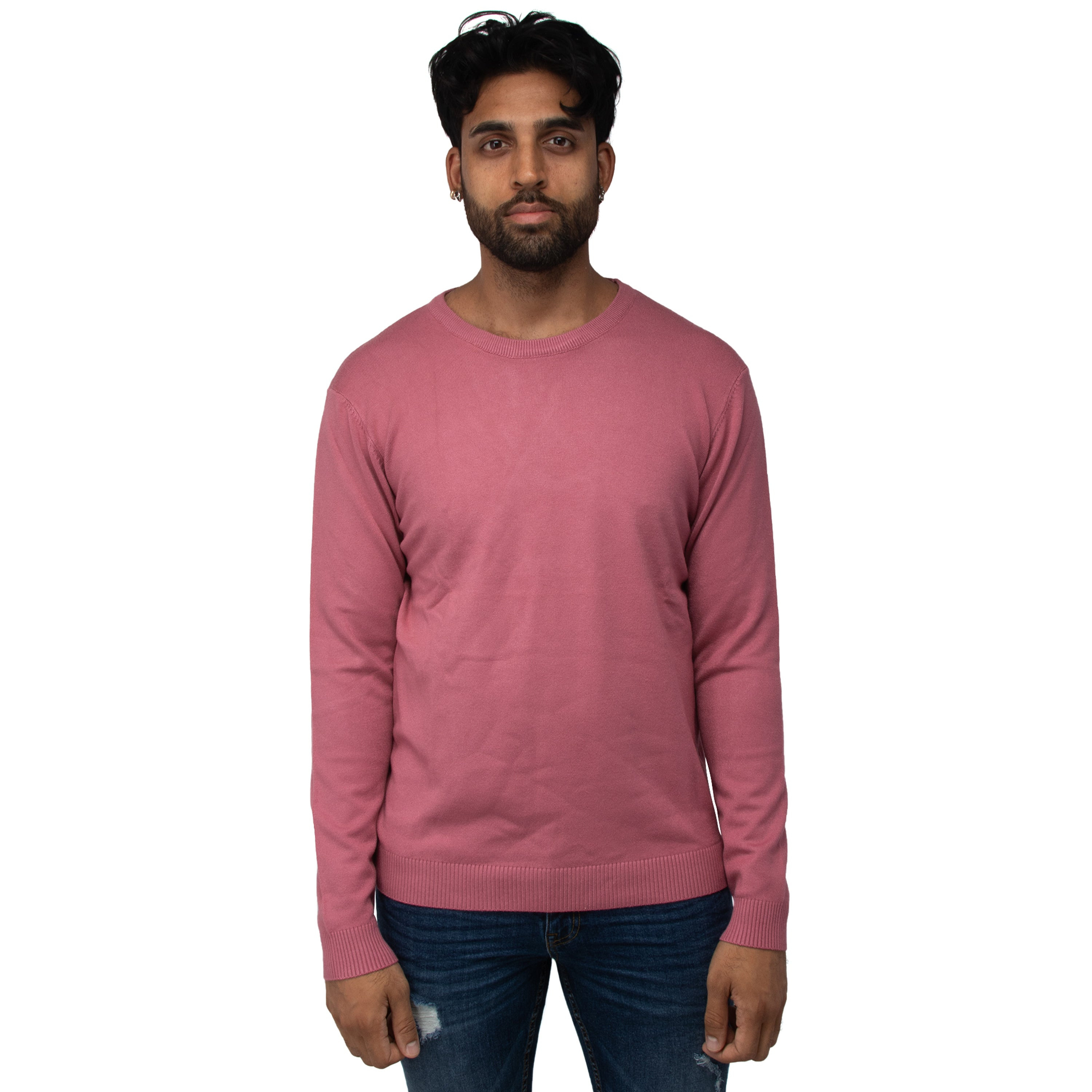 X RAY Classic Crewneck Sweater Dusty Mauve