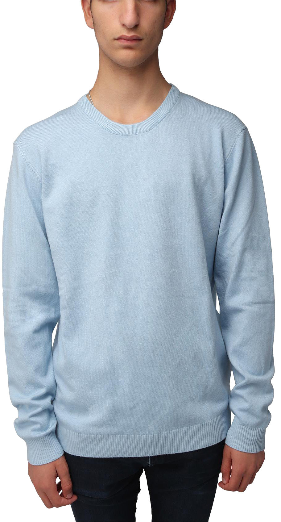 X RAY Classic Crewneck Sweater Powder Blue