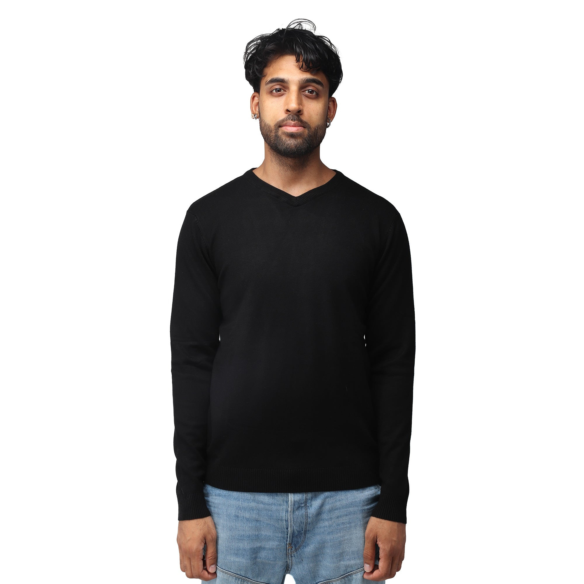 X RAY Classic V-Neck Sweater Black